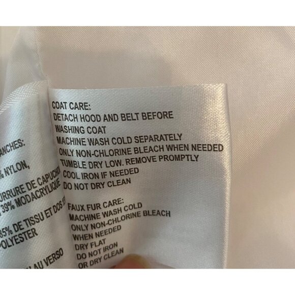 Michael Kors Womens Quilted White Puffer Coat Snap Pockets & Belted Waist Small - Picture 6 of 14